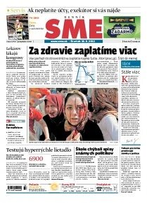 Obálka e-magazínu SME 16.8.2012
