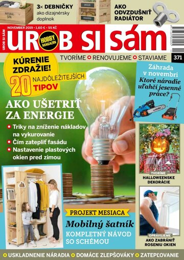 Obálka e-magazínu Urob si sám 11/2019