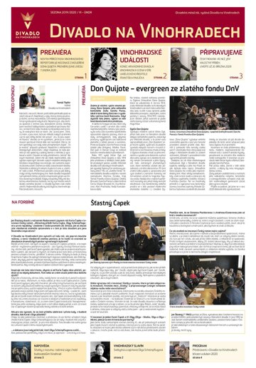 Obálka e-magazínu Hospodářské noviny - příloha 031 - 13.2.2020 příloha Divadlo na Vinohradech
