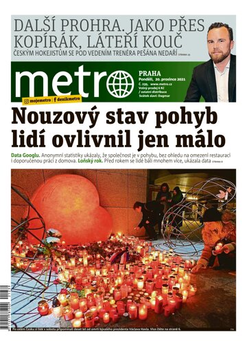 Obálka e-magazínu deník METRO 20.12.2021