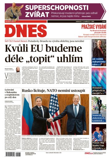 Obálka e-magazínu MF Dnes 22.1.2022