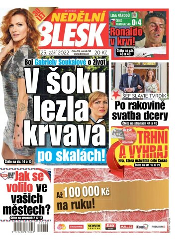 Obálka e-magazínu Nedělní Blesk 25.9.2022