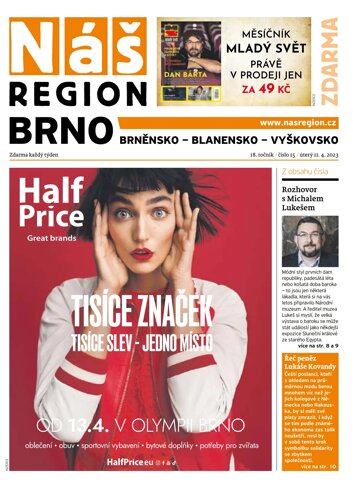 Obálka e-magazínu Náš Region - Brno 15/2023