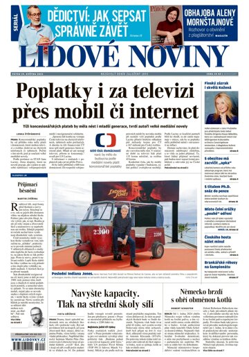 Obálka e-magazínu Lidové noviny 19.5.2023