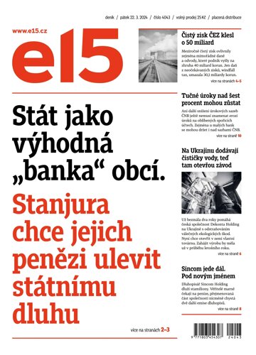 Obálka e-magazínu E15 22.3.2024