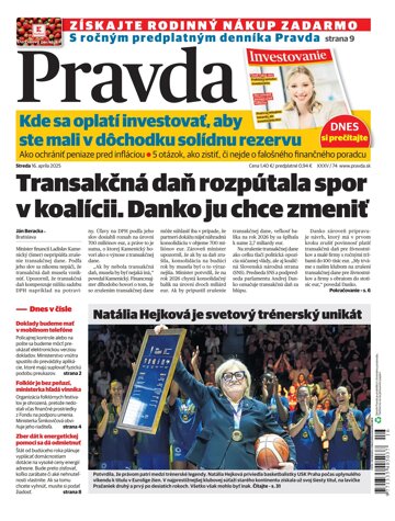 Obálka e-magazínu Pravda 16. 4. 2025