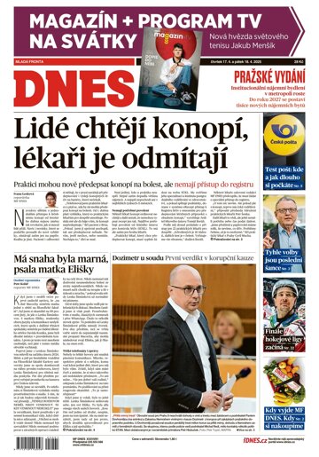 Obálka e-magazínu MF Dnes 17.4.2025