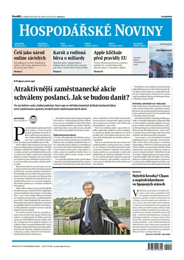 Obálka e-magazínu Hospodářské noviny 124 - 30.6.2025