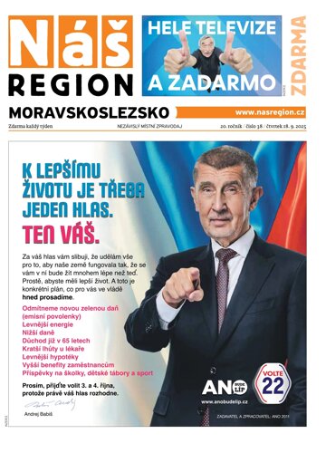 Obálka e-magazínu Náš Region - Moravskoslezsko 38/2025