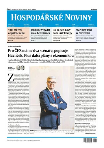 Obálka e-magazínu Hospodářské noviny 214 - 4.11.2025