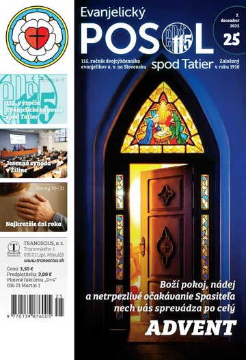 Obálka e-magazínu Evanjelický posol spod Tatier 25/2025