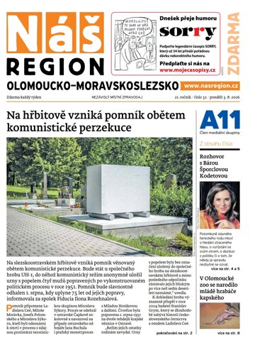 Obálka e-magazínu Náš Region - Olomoucko/Moravskoslezsko 32/2026