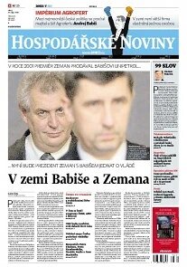 Obálka e-magazínu Hospodářské noviny 210 - 29.10.2013