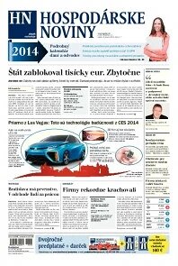 Obálka e-magazínu Hospodárske noviny 08.01.2014