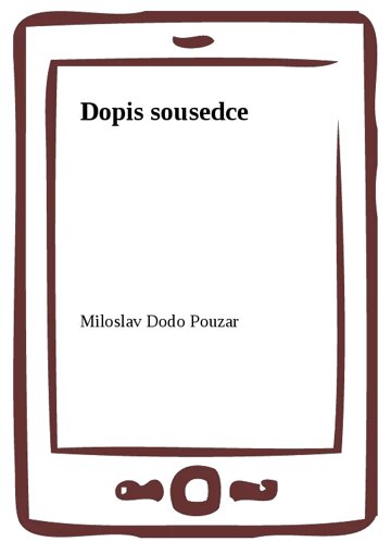 Obálka knihy Dopis sousedce