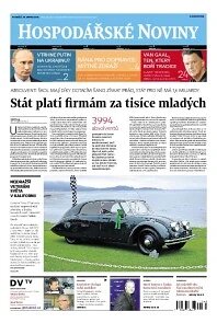 Obálka e-magazínu Hospodářské noviny 160 - 18.8.2014