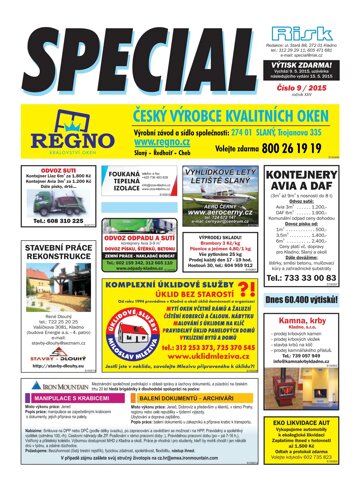 Obálka e-magazínu Special 9/2015