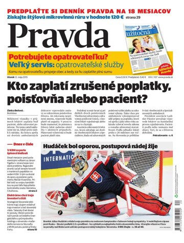 Obálka e-magazínu Pravda 12.5.2015