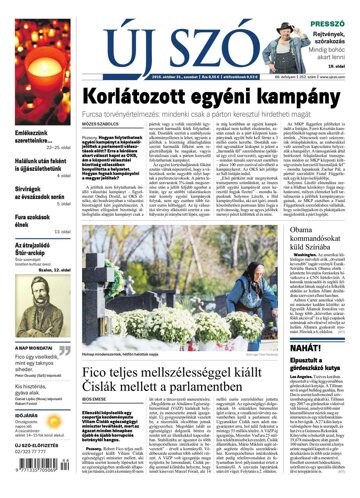 Obálka e-magazínu Új Szó 31.10.2015