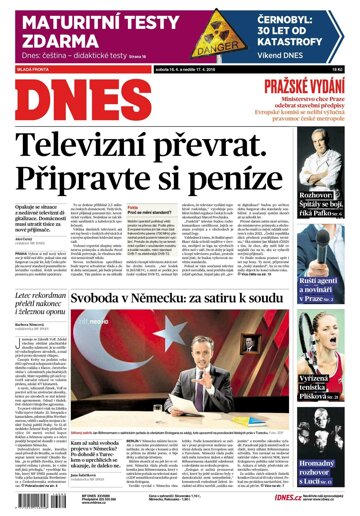Obálka e-magazínu MF Dnes 16.4.2016
