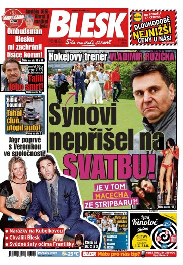 Obálka e-magazínu Blesk 27.6.2016