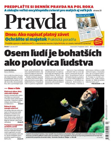 Obálka e-magazínu Pravda 17. 1. 2017