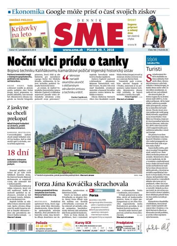 Obálka e-magazínu SME 20.7.2018