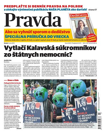Obálka e-magazínu Pravda 5. 6. 2019