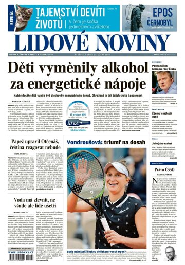 Obálka e-magazínu Lidové noviny 8.6.2019