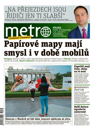 Obálka e-magazínu deník METRO 18.7.2019