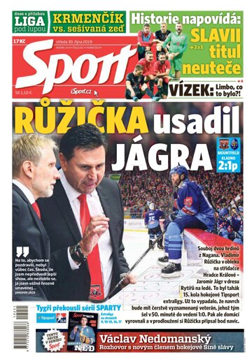 Obálka e-magazínu Sport 30.10.2019