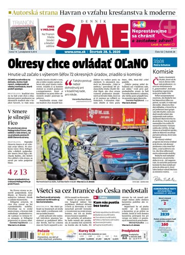 Obálka e-magazínu SME 28.5.2020