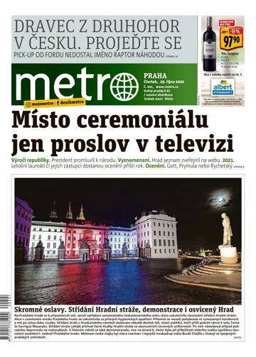 Obálka e-magazínu deník METRO 29.10.2020