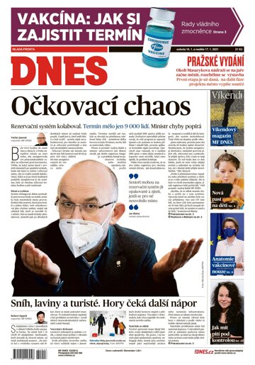 Obálka e-magazínu MF Dnes 16.1.2021