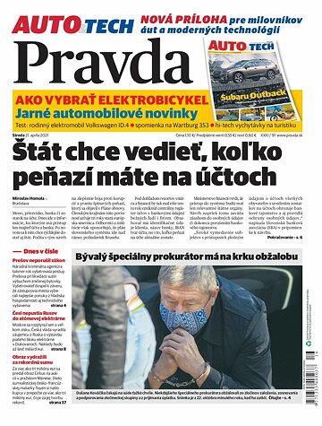 Obálka e-magazínu Pravda Dennik 21. 4. 2021
