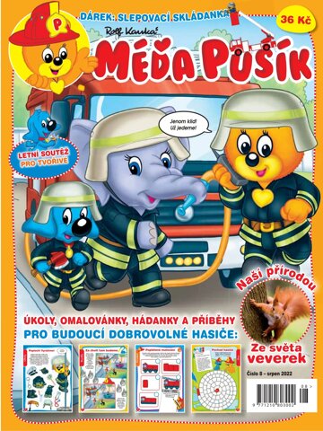 Obálka e-magazínu Méďa Pusík 8/2022