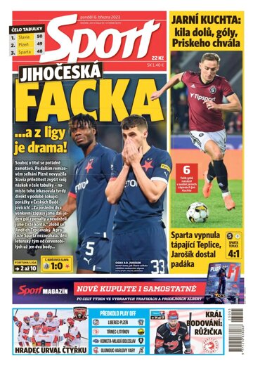 Obálka e-magazínu Sport 6.3.2023