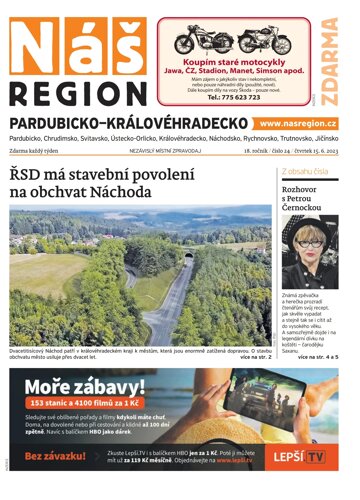 Obálka e-magazínu Náš Region - Pardubicko/Královéhradecko 24/2023
