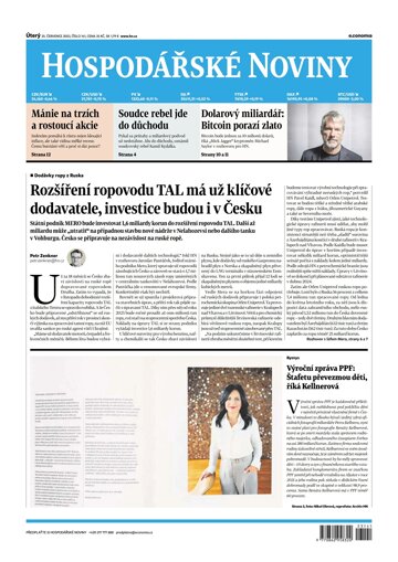 Obálka e-magazínu Hospodářské noviny 141 - 25.7.2023