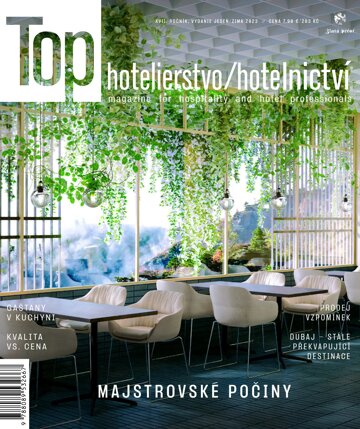 Obálka e-magazínu top hotelierstvo/hotelnictví jeseň/zima 2023