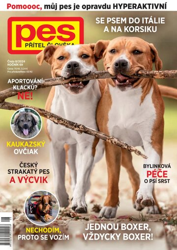 Obálka e-magazínu Pes přítel člověka 8/2024