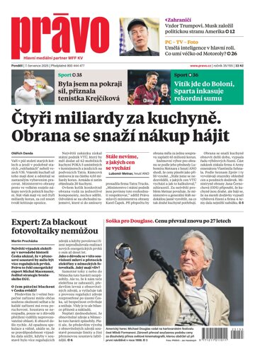 Obálka e-magazínu Deník Právo 7.7.2025
