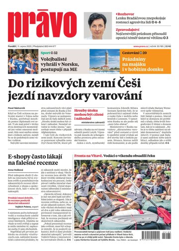 Obálka e-magazínu Deník Právo 11.8.2025