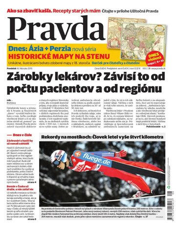 Obálka e-magazínu Pravda 16.2.2015
