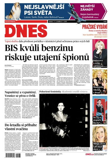 Obálka e-magazínu MF Dnes 7.11.2015