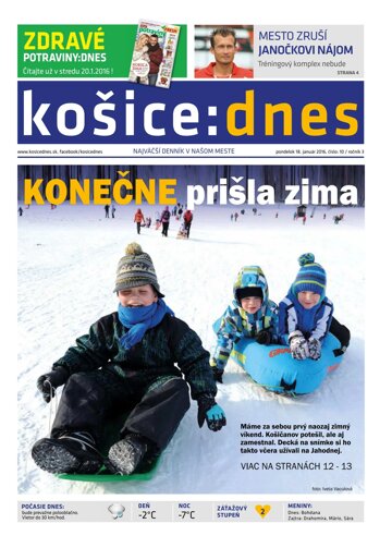Obálka e-magazínu košice:dnes 18.1.2016
