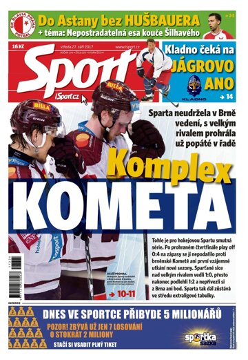Obálka e-magazínu Sport 27.9.2017