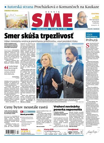 Obálka e-magazínu SME 25.4.2018