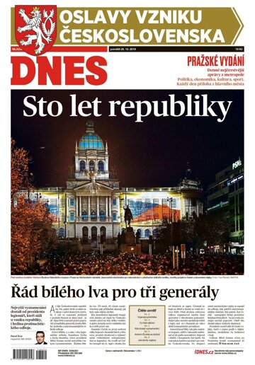 Obálka e-magazínu MF Dnes 29.10.2018