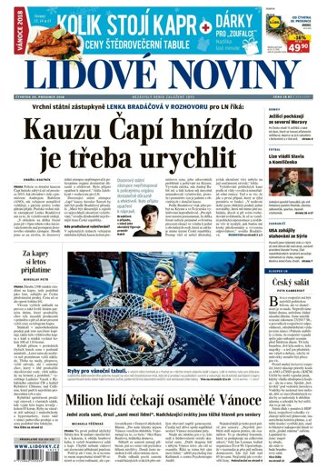 Obálka e-magazínu Lidové noviny 20.12.2018